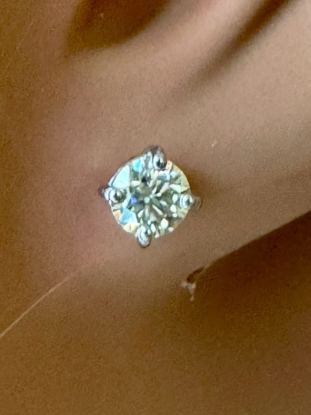 SALE ‼️ 1 Ct. Diamond Stud Earrings   Certified 💥